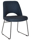 CHAIR ALBURY SLED BLACK + GRAVITY NAVY