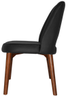 CHAIR ALBURY TIMBER LIGHT WALNUT + VINYL BLACK