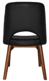 CHAIR ALBURY TIMBER LIGHT WALNUT + VINYL BLACK