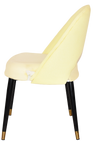 CHAIR CHEVRON METAL BLACK BRASS + UNUPHOLSTERED