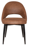 CHAIR CHEVRON METAL BLACK + EASTWOOD TAN