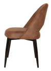 CHAIR CHEVRON METAL BLACK + EASTWOOD TAN