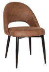 CHAIR CHEVRON METAL BLACK + EASTWOOD TAN