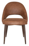 CHAIR CHEVRON METAL LIGHT WALNUT + EASTWOOD TAN