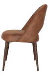 CHAIR CHEVRON METAL LIGHT WALNUT + EASTWOOD TAN