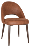 CHAIR CHEVRON METAL LIGHT WALNUT + EASTWOOD TAN