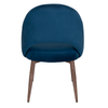 CHAIR CHEVRON METAL LIGHT WALNUT + REGIS NAVY
