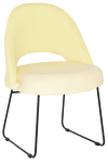 CHAIR CHEVRON SLED BLACK + UNUPHOLSTERED