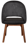 CHAIR CHEVRON TIMBER LIGHT WALNUT + REGIS CHARCOAL