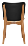 CHAIR DAKOTA LIGHTOAK - VINYL BLACK
