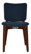 CHAIR DAKOTA UPH2 LIGHTWALNUT - GRAVITY NAVY