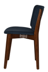 CHAIR DAKOTA UPH2 LIGHTWALNUT - GRAVITY NAVY