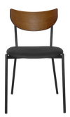 CHAIR MARCO BLACK - LIGHTWALNUT - VINYL BLACK