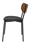 CHAIR MARCO BLACK - LIGHTWALNUT - VINYL BLACK