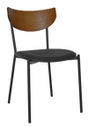 CHAIR MARCO BLACK - LIGHTWALNUT - VINYL BLACK