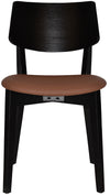 CHAIR PHOENIX BLACK - VINYL TAN