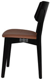 CHAIR PHOENIX BLACK - VINYL TAN