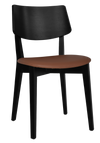 CHAIR PHOENIX BLACK - VINYL TAN