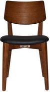 CHAIR PHOENIX LIGHTWALNUT - VINYL BLACK