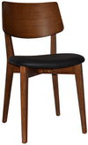 CHAIR PHOENIX LIGHTWALNUT - VINYL BLACK
