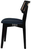 CHAIR PHOENIX RATTAN BLACK - GRAVITY NAVY