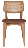 CHAIR PHOENIX RATTAN NATURAL - VINYL TAN
