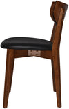 CHAIR RIALTO LIGHTWALNUT - VINYL BLACK