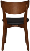 CHAIR RIALTO LIGHTWALNUT - VINYL BLACK