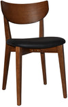 CHAIR RIALTO LIGHTWALNUT - VINYL BLACK