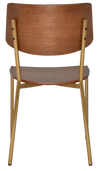 CHAIR TEXAS BRASS - LIGHT WALNUT (BACK & SEAT)