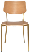 CHAIR TEXAS BRASS - NATURAL (BACK & SEAT)