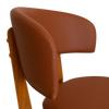 CHAIR TORINO UPH 2 LIGHTOAK - VINYL TAN