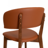 CHAIR TORINO UPH 2 LIGHTWALNUT - VINYL TAN