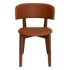 CHAIR TORINO UPH 2 LIGHTWALNUT - VINYL TAN