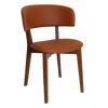 CHAIR TORINO UPH 2 LIGHTWALNUT - VINYL TAN