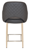STOOL ALBURY ARM 650 METAL BIRCH + PELLE/BENITO JAVA