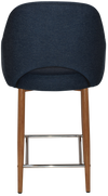 STOOL ALBURY ARM 650 METAL LIGHT OAK + GRAVITY NAVY