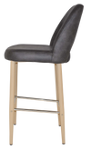 STOOL ALBURY SIDE 750 METAL BIRCH + EASTWOOD SLATE