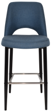 STOOL ALBURY SIDE 750 METAL BLACK + GRAVITY DENIM