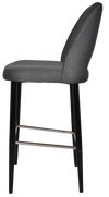 STOOL ALBURY SIDE 750 METAL BLACK + GRAVITY SLATE