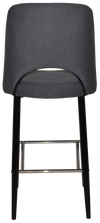 STOOL ALBURY SIDE 750 METAL BLACK + GRAVITY SLATE