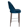 STOOL CHEVRON 750 METAL LIGHT WALNUT + REGIS NAVY