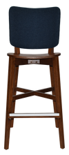 STOOL DAKOTA LIGHT WALNUT - GRAVITY NAVY