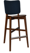 STOOL DAKOTA LIGHT WALNUT - GRAVITY NAVY