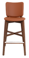 STOOL DAKOTA UPH 2 LIGHTWALNUT - VINYL TAN
