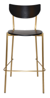 STOOL MARCO BRASS - BLACK