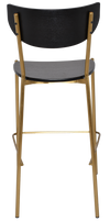 STOOL MARCO BRASS - BLACK