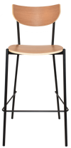 STOOL MARCO BLACK - NATURAL