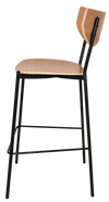 STOOL MARCO BLACK - NATURAL