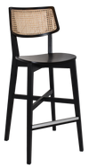 STOOL PHOENIX RATTAN BLACK